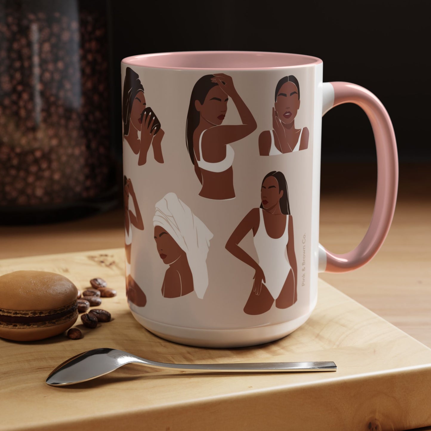 Women Coffee Mug, Empowerment Gift, Modern Art Mug, Inspirational Decor, Self-Care Coffee Cup