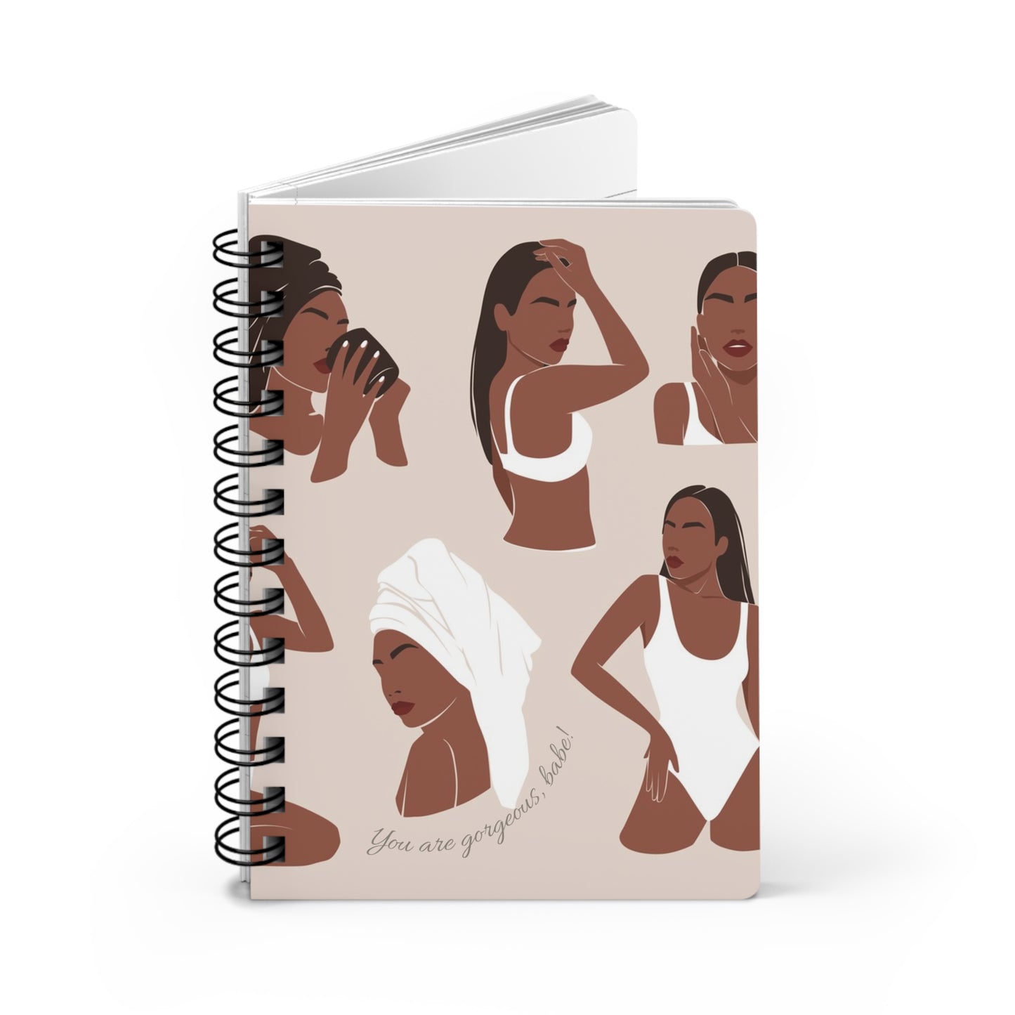 You are Gorgeous Spiral Bound Journal