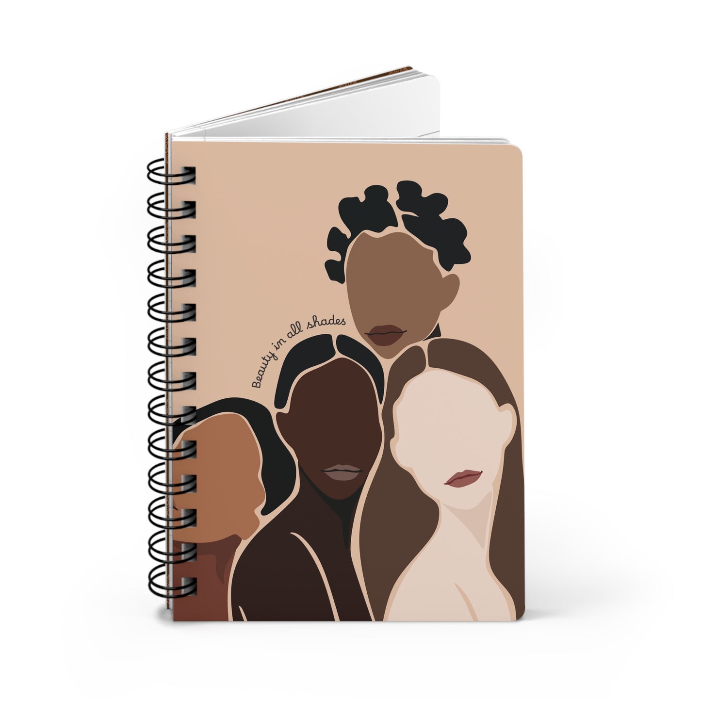 Beauty in all Shades Spiral Bound Journal